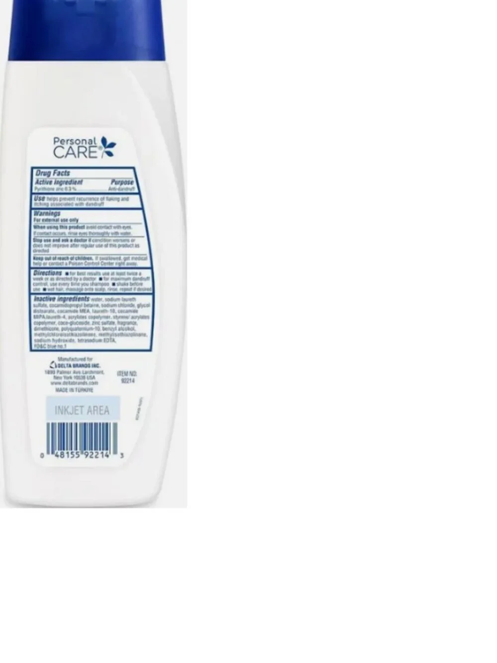 Dandruff Shampoo Skin Scalp Treatment Hair Hygiene  7oz EACH 3 PACK